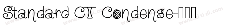 Standard CT Condense字体转换